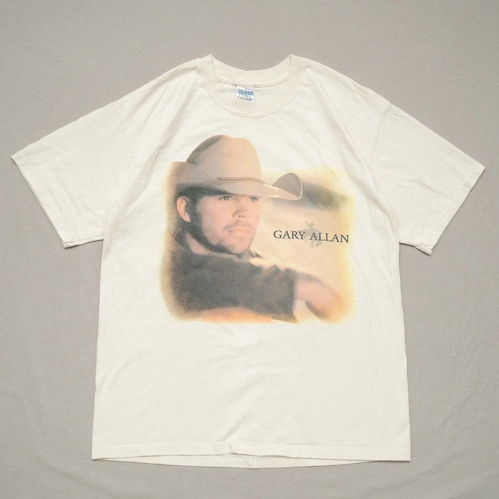 2000s Gary Allen On Tour Concert Big‎ Face T Shirt Merch Rap Tee Adult L